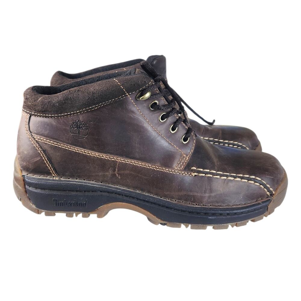 Timberland Earthkeepers Y2K Brown Leather Chukka Boots Men’s 10 Rugged 74120 - Picture 2 of 15